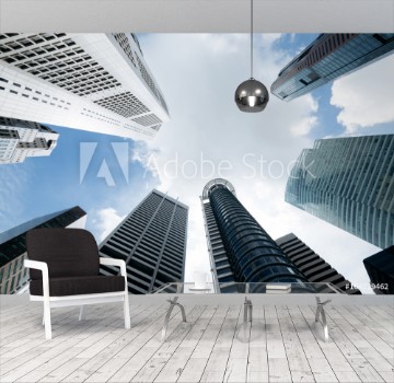 Bild på Modern office buildings in Singapore